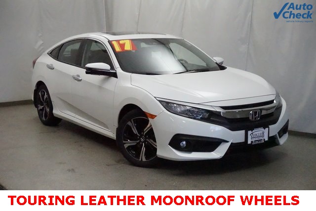Pre Owned 2017 Honda Civic Touring 4d Sedan In Schaumburg Pf1618 Pre Owned 2017 Honda Civic Touring